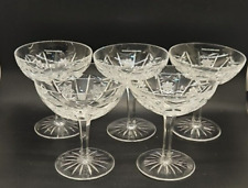 5 x Vintage Style Cut Glass Coupe Champagne Cocktail Martini Margarita Glasses for sale  Shipping to South Africa