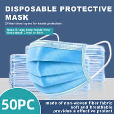 [50 Pcs] 3-Ply Disposable Face Mask Non Medical Surgical cover 20% Off Buy More for sale  Los Angeles