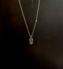 diamond silver necklace for sale  Marquette