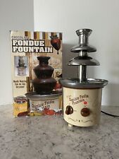 Fonte de fondue de chocolate vintage Nostalgia Electrics CFF884 aço inoxidável Helman comprar usado  Enviando para Brazil