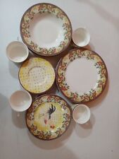 American Atelier Petite Provence 20 peças serviço de louça de porcelana de 4, usado comprar usado  Enviando para Brazil