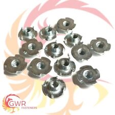 FOUR PRONGED T NUTS CAPTIVE THREADED INSERTS FOR WOOD FURNITURE M4 M5 M6 M8 M10 for sale  Shipping to South Africa