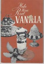 vanilla cookbook for sale  Owens Cross Roads