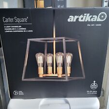 Artika Carter Quadrado 4-Pingente De Luz Luminária Lustre - 4 lâmpadas incluído comprar usado  Enviando para Brazil