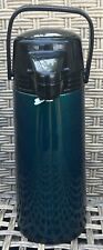 Airpot Coffee Carafe Beverage Dispenser 3L Green Hot/Cold Insulated Vacuum Pump for sale  Shipping to South Africa