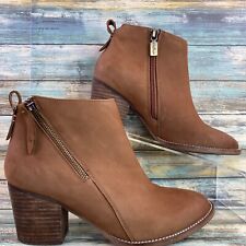 Aqua College Nancy Ankle Boot Sz 8M Brown Leather Waterproof Zip Up Womens for sale  Shipping to South Africa