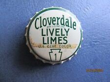 Cloverdale Lively Limes / Cloverdale Spring Co. / Newville, Pa. -Tapa de botella de corcho segunda mano  Embacar hacia Argentina