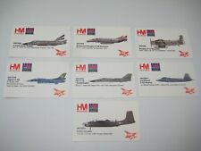 CARTÃO PROMOCIONAL DIECAST HOBBY MASTER F-22 RAPTOR A-26C A-1J F-4 PHANTOM F-111 F2 em escala 1/72 comprar usado  Enviando para Brazil