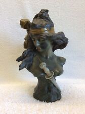 Spelter bust figurine for sale  BRISTOL