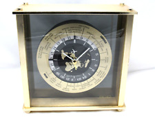 Vintage Seiko World Time Zone  Airplane Second Hand Quartz Desk Mantel Clock for sale  Bishop