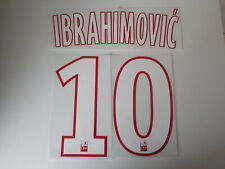 Flocage IBRAHIMOVIC PSG  patch LFP shirt Paris Saint Germain  maillot blanc  d'occasion  Salbris