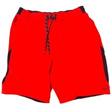 Usado, Shorts de prancha Nike Swim masculino Contend 9" vermelho universitário grande com bolsos comprar usado  Enviando para Brazil