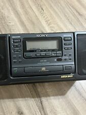 Antigo Sony CFD-600 RARO FRT CARREGADOR CD Rádio 2 Cassete Mega Bass Boombox Portátil comprar usado  Enviando para Brazil