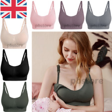 Maternity Nursing Bra Pregnancy No Wire Breastfeeding Gathered Lingerie for sale  Shipping to South Africa
