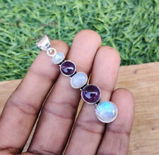 Moonstone amethyst pendant for sale  Shipping to Ireland
