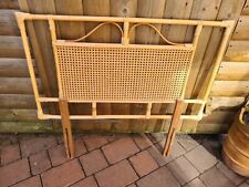 FAB VINTAGE BAMBOO CANE RATTAN SINGLE BED HEADBOARD TIKI BOHO for sale  Shipping to South Africa