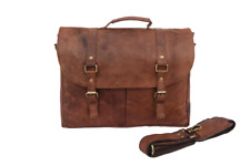 mens leather briefcase for sale  Shipping to Ireland
