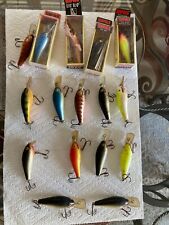 Rapala Large Fat Raps 4 new in box, 15 deep runners and 1 shallow runner lures for sale  Shipping to South Africa