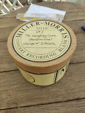 RARiTY  MILLER -MORRIS BROWN WAX  PHONOGRAPH CYLINDER-EARLY RECORD & BOX for sale  Shipping to South Africa