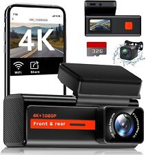 Dash Cam Front and Rear, Veement S80 4k+1080P Dual Dash Camera,1.47" Display for sale  Shipping to South Africa