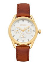 Reloj Citizen Eco-Drive LTR para mujer cristales con correa de cuero marrón 38 mm FD2052-07A segunda mano  Embacar hacia Mexico