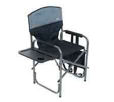 Camping Stuhl mit Ablage grau 50x86x97 cm Anglerstuhl Outdoor Garten Rio Brands gebraucht kaufen  Wittlich