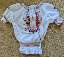 Hungarian embroidered white for sale  Northville