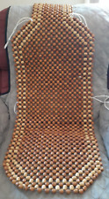 "Cubierta vintage de asiento de coche/silla de masaje con cuentas de madera década de 1980 2 tonos 52"" x 16", usado segunda mano  Embacar hacia Argentina