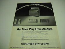 Wurlitzer statesman jukebox for sale  Stoughton