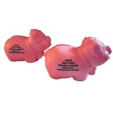 Lote de 2• Pepto Rosa De Colección Plástico Pesado Cerdos Alcancías Shriners Cerdos Artesanías segunda mano  Embacar hacia Argentina