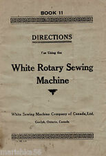 Libro de instrucciones blanco de máquina de coser giratoria de 1900 / manual de funcionamiento, cd /pdf segunda mano  Embacar hacia Argentina