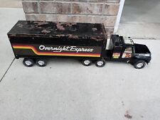 Vintage Nylint Overnight Express Semi Tractor Trailer Pressed Steel - Free Ship for sale  Mayer