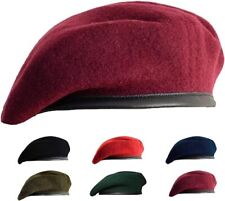Boinas estilo exército dos EUA para homens e mulheres, chapéus boina de lã e couro do exército comprar usado  Enviando para Brazil