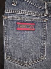 Używany, Niebieskie dżinsy męskie Wrangler Twenty X 38x30 prosta nogawka ciemny dżins naturalny blaknięcie na sprzedaż  Wysyłka do Poland