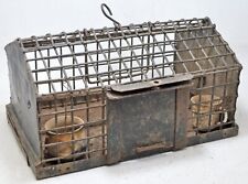 Antique Iron Heavy Pet Bird Cage Original Old Fine Hand Crafted for sale  Shipping to South Africa