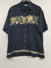 Camisa havaiana masculina Half Moon Bay XL floral Aloha tropical manga curta  comprar usado  Enviando para Brazil