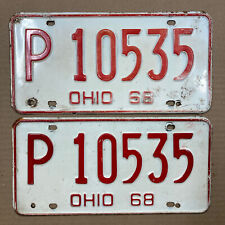 Ohio 1968 license for sale  Milton Mills
