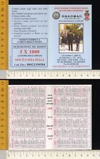 R00225 calendario tascabile usato  Verrua Savoia