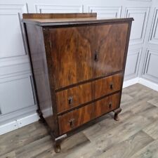 Retro Vintage Tall Boy Gentleman's Cabinet Linen Press Chest Drawers Buffet for sale  Shipping to South Africa