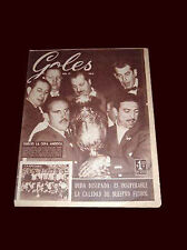 ¡Revista GOLES RARA Campeón Argentina de Fútbol SUDAMÉRICA 1955!!¡! segunda mano  Argentina 