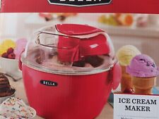 Used, Bella Red 1-Liter Ice Cream Maker NEW Great For A Sweet Snack. Or Birtday Party. for sale  Shipping to South Africa