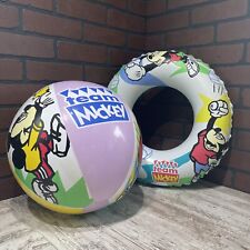 Anillo inflable de Mickey Mouse de colección The Wet conjunto de Intex y bola de playa ¡RARO!  segunda mano  Embacar hacia Argentina