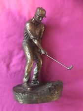 Bronze colour golfer for sale  KETTERING