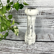Saleiro de pedra de mármore branco e cinza vintage tempero com rolhas decoração de cozinha comprar usado  Enviando para Brazil