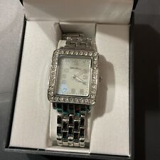 Cookie Lee Silvertone Watch With Box And Extra Piece for sale  Shipping to South Africa