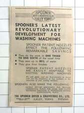 1939 Spooner Dryer And Engineering Co Ltd, Ilkley, Yorkshire, Washing Machines segunda mano  Embacar hacia Argentina