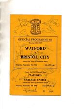 Football programme watford for sale  PAIGNTON