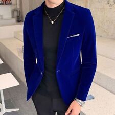 Blazer de veludo 2023 moda masculina casual terno jaqueta formal casaco social, usado comprar usado  Enviando para Brazil
