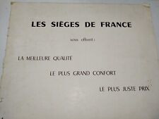 Catalogue sièges 1954 d'occasion  Chiché