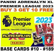 PANINI ADRENALYN XL PREMIER LEAGUE 2023 -  BASE CARDS #10 - #189, used for sale  Shipping to Canada